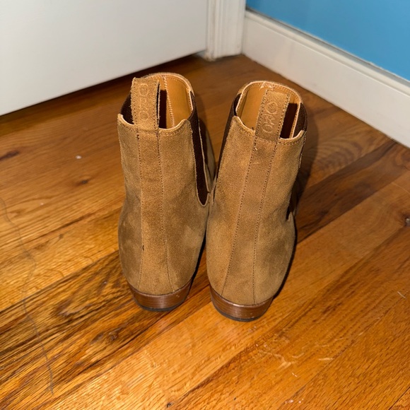 Oro Los Angeles Brown Suede Chelsea Boots - Size 10 - Picture 3 of 4